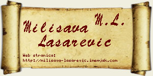 Milisava Lašarević vizit kartica